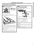 Предварительный просмотр 25 страницы GE PGP9830DRBB Owner'S Manual & Installation Instructions