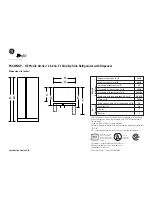 GE Profile Arctica PSS27NGP Dimension Manual preview