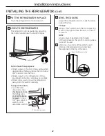 Предварительный просмотр 22 страницы GE Profile GSCF3PGX Owner'S Manual And Installation Manual