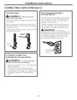 Preview for 20 page of GE Profile Harmony PTDN805EM Owner'S Manual And Installation Instructions