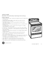 Preview for 2 page of GE Profile JB910 Dimensions And Installation Information