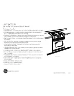 Preview for 2 page of GE Profile JMP31BLBB Dimensions And Installation Information