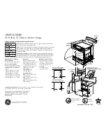 Preview for 1 page of GE Profile JS968 Dimensions And Installation Information