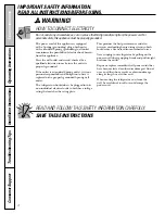 Preview for 4 page of GE Profile PCF23MGW Owner'S Manual And Installation