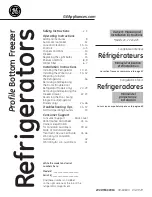 GE Profile PDSS0MFY Owner'S Manual & Installation Instructions preview