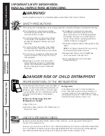 Preview for 2 page of GE Profile PDSS0MFY Owner'S Manual & Installation Instructions