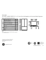 Preview for 1 page of GE Profile PFCS1PJZSS Dimensions And Installation Information