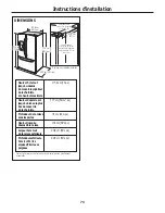 Preview for 73 page of GE Profile PFSF6PKX Owner'S Manual & Installation Instructions