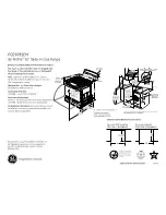 Preview for 1 page of GE Profile PGS908SEMSS Dimensions And Installation Information