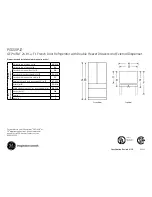 Preview for 1 page of GE Profile PGSS5PJZSS Dimensions And Installation Information