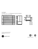 GE Profile PGSS5RKZ Dimensions And Installation Information preview