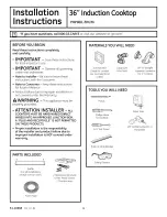 GE Profile PHP960 Instalation Instructions preview