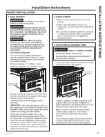 Предварительный просмотр 21 страницы GE Profile PLS624 Owner'S Manual