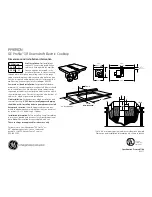 Preview for 1 page of GE Profile PP989DNBB Dimensions And Installation Information