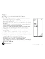 Предварительный просмотр 2 страницы GE Profile PSS26PSWSS Datasheet