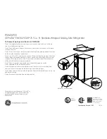 Preview for 2 page of GE Profile PSW26PSSSS Dimensions And Installation Information