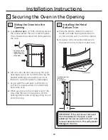 Preview for 10 page of GE Profile PT925DN Installation Instructions Manual