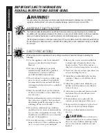 Preview for 2 page of GE Profile PT960DPBB Owner'S Manual