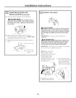 Предварительный просмотр 21 страницы GE Profile PVM1790 Installation Instructions Manual