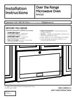 Preview for 1 page of GE Profile PVM2188SJC Installation Instructions Manual