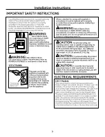 Preview for 3 page of GE Profile PVM2188SJC Installation Instructions Manual