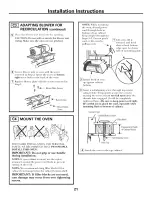 Preview for 21 page of GE Profile Spacemaker JVM1490 Installation Instructions Manual