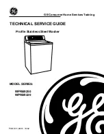 GE Profile WPRB9250 Technical Service Manual preview