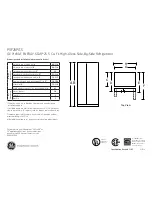 GE PSF26PGS Dimensions And Installation Information preview