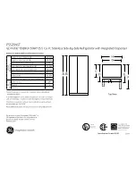 Preview for 1 page of GE PSS26NSTSS Dimensions And Installation Information