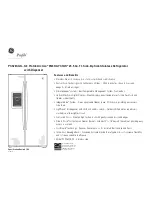 Предварительный просмотр 2 страницы GE PSS26SGR Dimension Manual