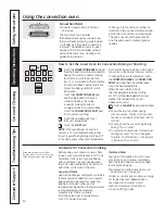 Preview for 14 page of GE PT925SNSS - Profile 30" SC Convection Ovens Owner'S Manual