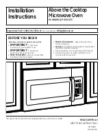 GE PVM1899 Installation Instructions Manual preview
