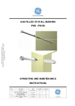GE PWS Operating And Maintenance Instructions Manual preview