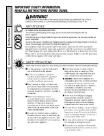 Предварительный просмотр 2 страницы GE RA720 RA724 Owner'S Manual