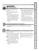 Предварительный просмотр 3 страницы GE RA720 RA724 Owner'S Manual