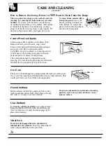 Preview for 26 page of GE RB524 Use And Care & Installation