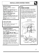 Preview for 27 page of GE RB524 Use And Care & Installation