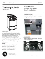 GE RGA724PK Training Bulletin preview