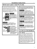 Preview for 3 page of GE RVM5160 Installation Instructions Manual