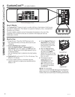 Предварительный просмотр 8 страницы GE SIDE-BY-SIDE REFRIRATOR 22 Owner'S Manual & Installation Manual