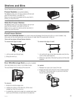 Предварительный просмотр 13 страницы GE SIDE-BY-SIDE REFRIRATOR 22 Owner'S Manual & Installation Manual