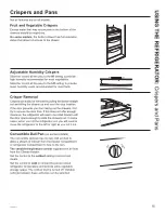 Предварительный просмотр 15 страницы GE SIDE-BY-SIDE REFRIRATOR 22 Owner'S Manual & Installation Manual