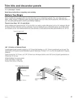 Предварительный просмотр 35 страницы GE SIDE-BY-SIDE REFRIRATOR 22 Owner'S Manual & Installation Manual