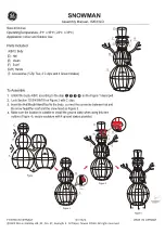 GE SNOWMAN Assembly Manual preview