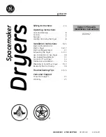 GE Spacemaker DSXH47 Owner'S Manual & Installation Instructions preview