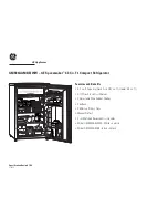 Preview for 2 page of GE Spacemaker GMR04AAMWW Dimension Manual