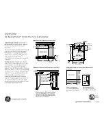 Preview for 3 page of GE Spacemaker GSM2200V Dimensions And Installation Information