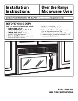 GE Spacemaker JNM1541SPSS Installation Instructions Manual предпросмотр