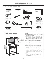 Preview for 7 page of GE Spacemaker JNM1951SRSS Installation Instructions Manual