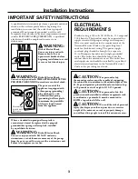 Preview for 3 page of GE Spacemaker JVM1750SPSS Installation Instructions Manual